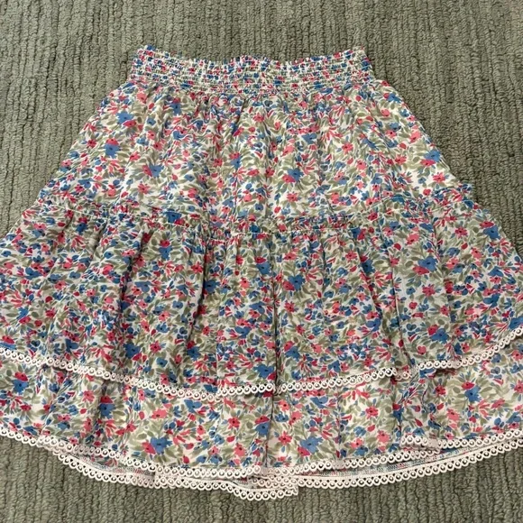 BB Dakota ruffle floral skirt lined mini - Picture 7 of 14